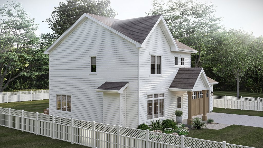 Exterior - Other Elevation for Traditional House Plan #455-782 - 3 bed, 2.5 bath