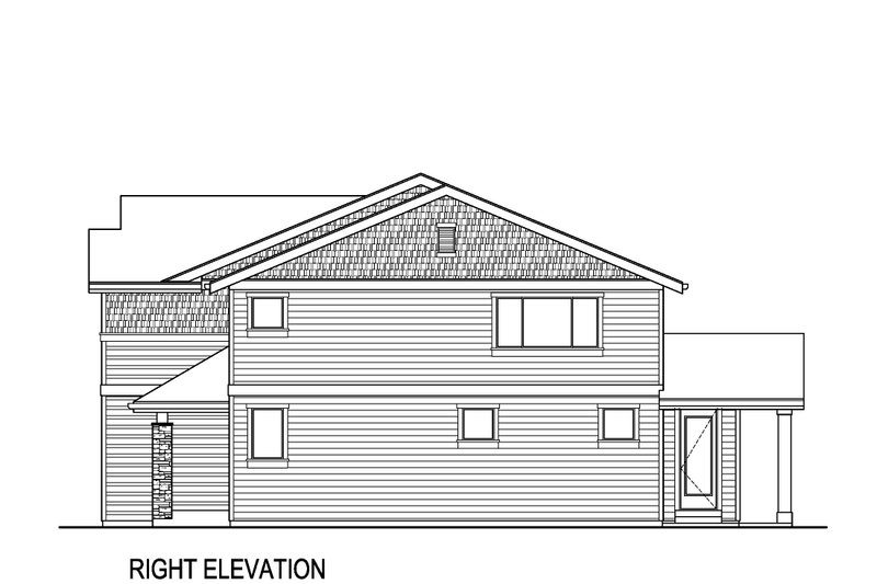 House Blueprint - Exterior - Other Elevation 1 for Farmhouse House Plan #569-52 - 5 bed, 3 bath