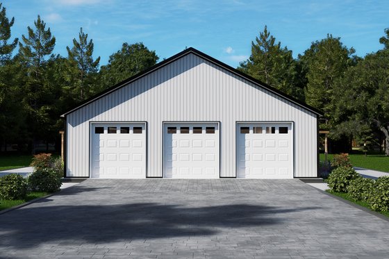 Exterior - Other Elevation 3 for Barndominium House Plan #1107-52 - 4 bed, 3 bath