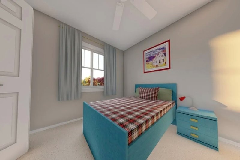 House Blueprint - Interior - Bedroom 1 for Farmhouse House Plan #126-253 - 3 bed, 3 bath