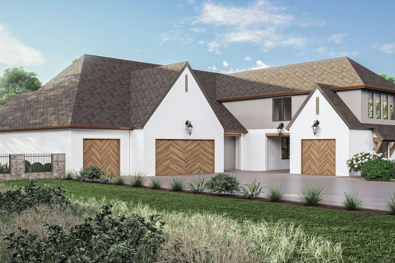House Design - Exterior - Other Elevation 1 for Modern House Plan #455-450 - 5 bed, 4.5 bath