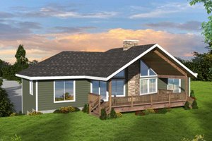 House Design - Craftsman Exterior - Front Elevation Plan #117-1004