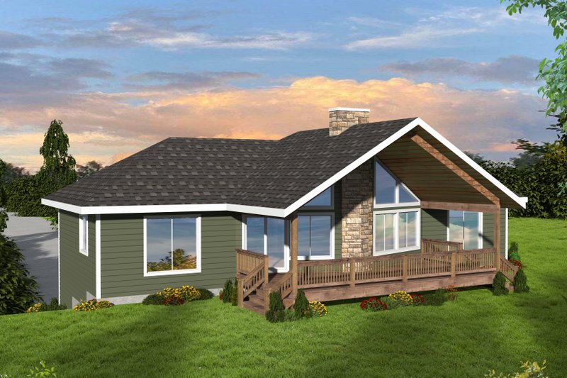 Dream House Plan - Craftsman Exterior - Front Elevation Plan #117-1004