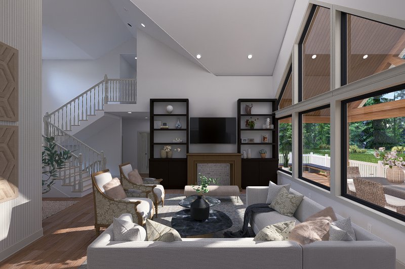 Dream House Plan - Interior - Family Room 1 for Ranch House Plan #1060-287 - 3 bed, 2 bath