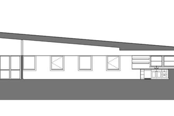 Exterior - Other Elevation 7 for Modern House Plan #488-1 - 2 bed, 2 bath