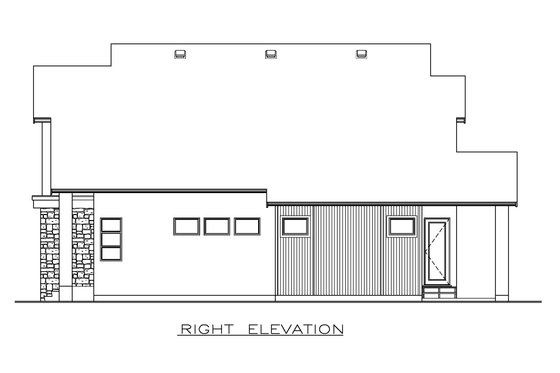 Exterior - Other Elevation 1 for Modern House Plan #1100-112 - 3 bed, 2.5 bath