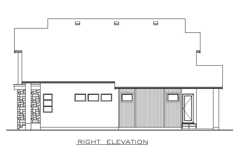Dream House Plan - Exterior - Other Elevation 1 for Modern House Plan #1100-112 - 3 bed, 2.5 bath