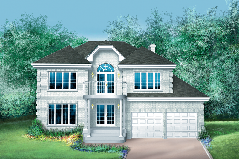 Traditional Style House Plan - 4 Beds 2.5 Baths 2861 Sq/Ft Plan #25-2163