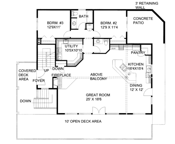 Dream House Plan - Contemporary Floor Plan - Main Floor Plan #117-778