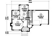 European Style House Plan - 3 Beds 2 Baths 2335 Sq/Ft Plan #25-4710 