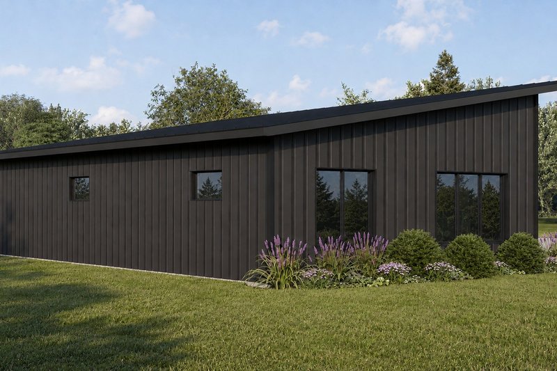 House Blueprint - Exterior - Other Elevation 1 for Modern House Plan #1064-497 - 1 bed, 1 bath