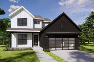 Modern Exterior - Front Elevation Plan #20-2482