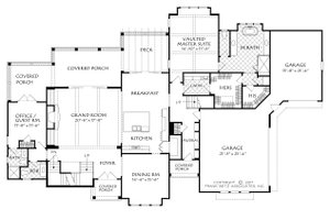 Floor Plan - Main Floor for Traditional House Plan #927-993 - 5 bed, 4.5 bath