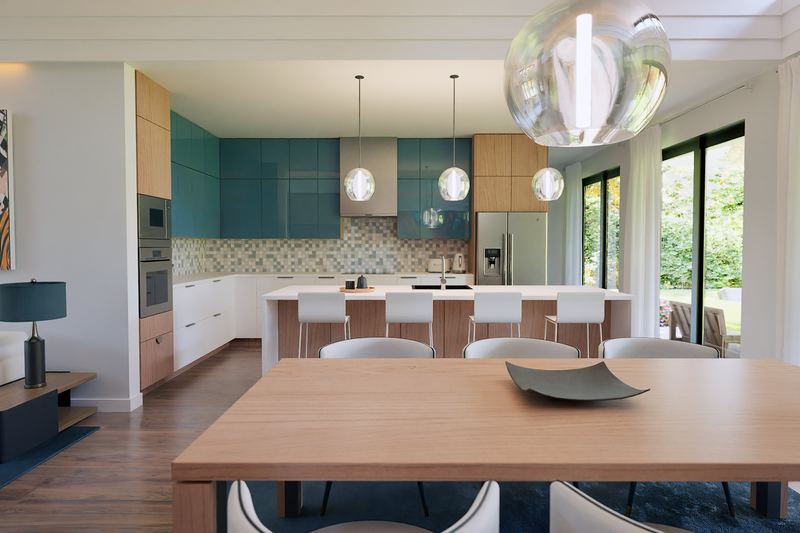 House Blueprint - Interior - Dining Room for Contemporary House Plan #48-1203 - 3 bed, 2 bath