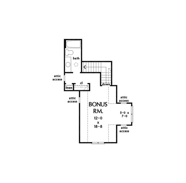 Architectural House Design - Craftsman Floor Plan - Upper Floor Plan #929-1125