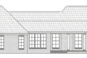 Exterior - Rear Elevation for Country House Plan #21-597 - 4 bed, 2.5 bath