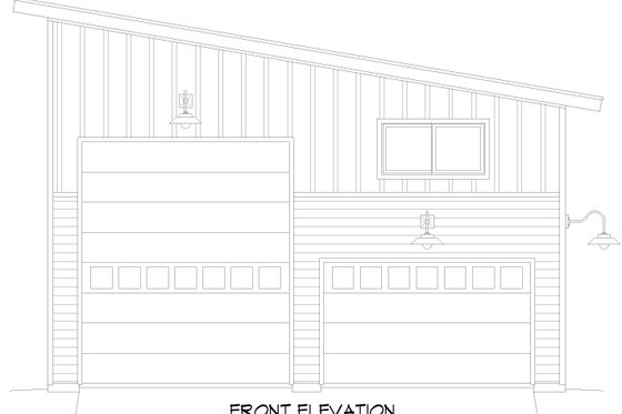 Exterior - Front Elevation 3 for Contemporary House Plan #932-712 - 2 bed, 1 bath
