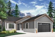 Country Style House Plan - 2 Beds 2 Baths 1040 Sq/Ft Plan #23-2697 