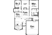 Traditional Style House Plan - 2 Beds 2 Baths 1260 Sq/Ft Plan #455-202 