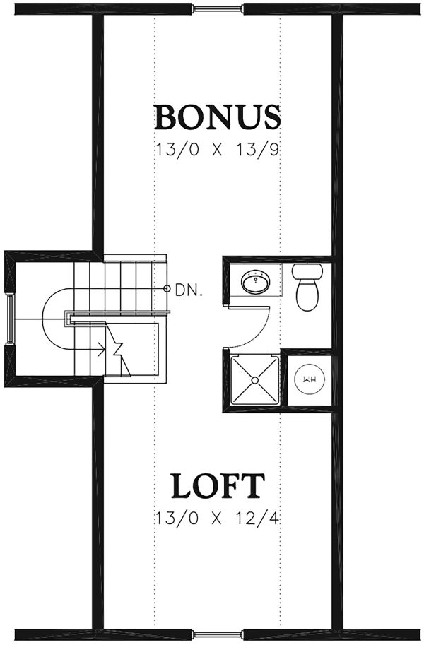House Blueprint - Traditional Floor Plan - Other Floor Plan #48-965