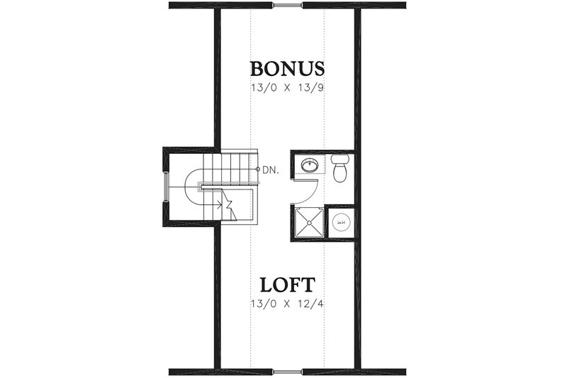House Blueprint - Floor Plan - Other Floor for Traditional House Plan #48-965 - 3 bed, 3.5 bath