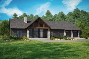Exterior - Front Elevation 3 for Farmhouse House Plan #430-357 - 3 bed, 2.5 bath