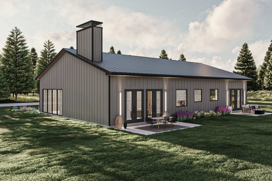 Exterior - Other Elevation for Barndominium House Plan #455-622 - 3 bed, 2.5 bath