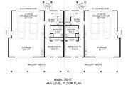 Beach Style House Plan - 6 Beds 6 Baths 3820 Sq/Ft Plan #932-1167 