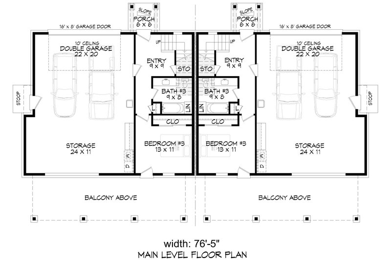Home Plan - Floor Plan - Lower Floor for Beach House Plan #932-1167 - 6 bed, 6 bath