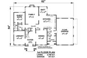 Colonial Style House Plan - 5 Beds 5.5 Baths 5722 Sq/Ft Plan #20-2277 