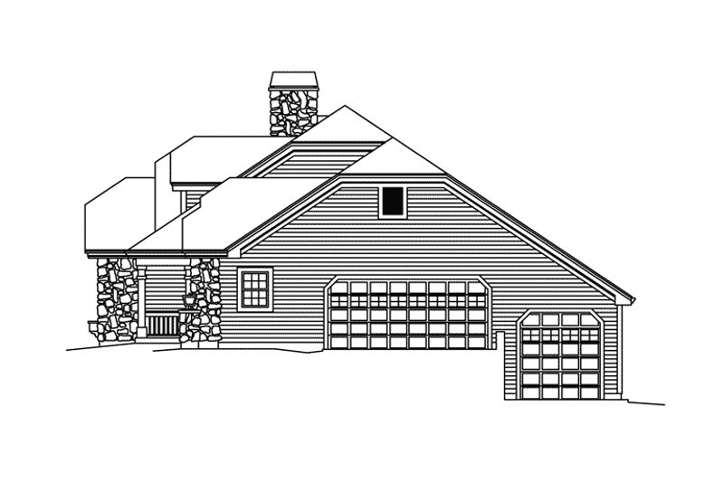 Home Plan - Exterior - Other Elevation 1 for Country House Plan #57-691 - 3 bed, 2.5 bath