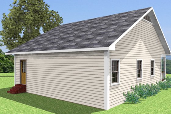 Exterior - Other Elevation for Country House Plan #44-158 - 2 bed, 1 bath