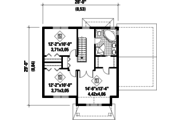 Traditional Style House Plan - 3 Beds 1 Baths 1542 Sq/Ft Plan #25-4579 
