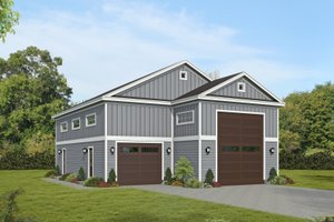 Craftsman Exterior - Front Elevation Plan #932-996