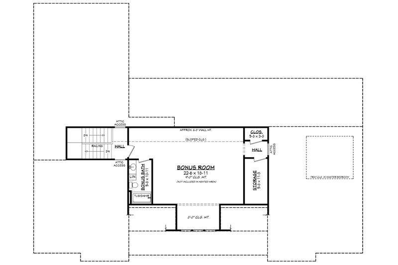 Architectural House Design - Floor Plan - Other Floor for Farmhouse House Plan #430-224 - 3 bed, 2 bath