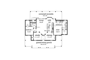 Cottage house plan, beach style, floor plan