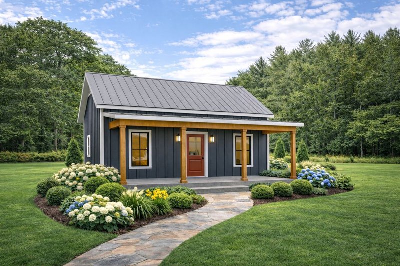 Home Plan - Cottage Exterior - Front Elevation Plan #44-307