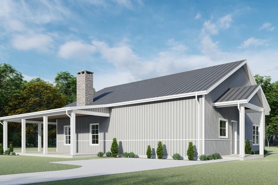 Exterior - Other Elevation 2 for Barndominium House Plan #1092-39 - 2 bed, 2 bath