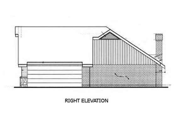 Exterior - Other Elevation for Ranch House Plan #45-109 - 3 bed, 2 bath
