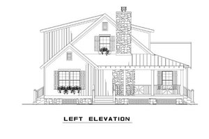 Exterior - Rear Elevation for Country House Plan #17-2017 - 4 bed, 2 bath