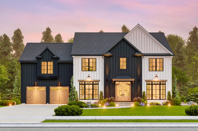 Home Plan - Exterior - Front Elevation 3 for Craftsman House Plan #54-711 - 3 bed, 2 bath