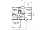 Adobe / Southwestern Style House Plan - 3 Beds 2 Baths 1569 Sq/Ft Plan #1-468 