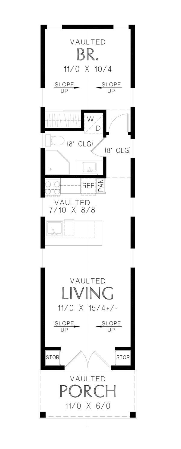 Cottage Floor Plan - Main Floor Plan #48-1171