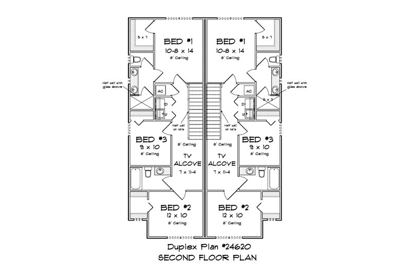 Home Plan - Floor Plan - Upper Floor for Traditional House Plan #513-2413 - 8 bed, 6 bath