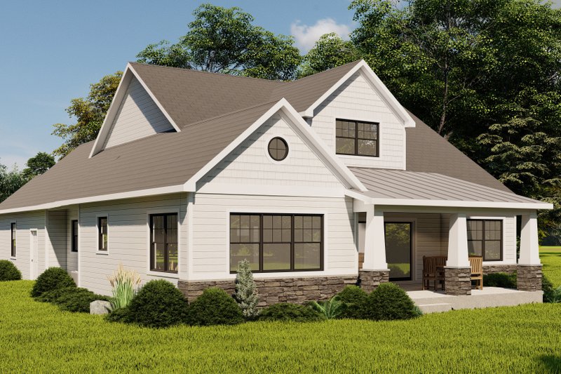Home Plan - Exterior - Rear Elevation for Traditional House Plan #1064-206 - 3 bed, 2.5 bath
