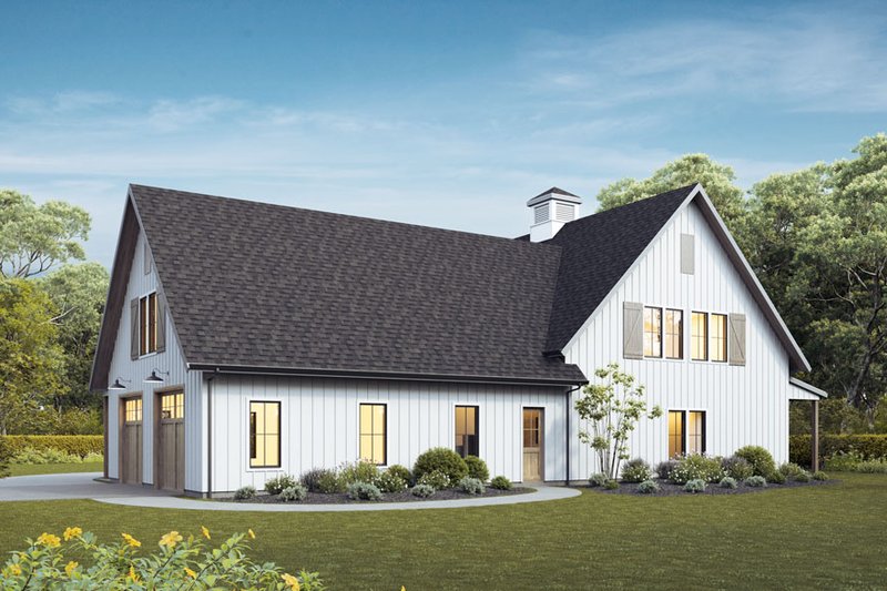 Home Plan - Exterior - Rear Elevation for Barndominium House Plan #1114-56 - 4 bed, 3 bath