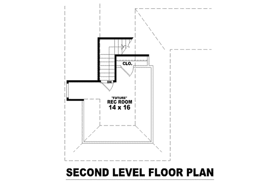 Floor Plan - Other Floor for European House Plan #81-1479 - 3 bed, 2 bath