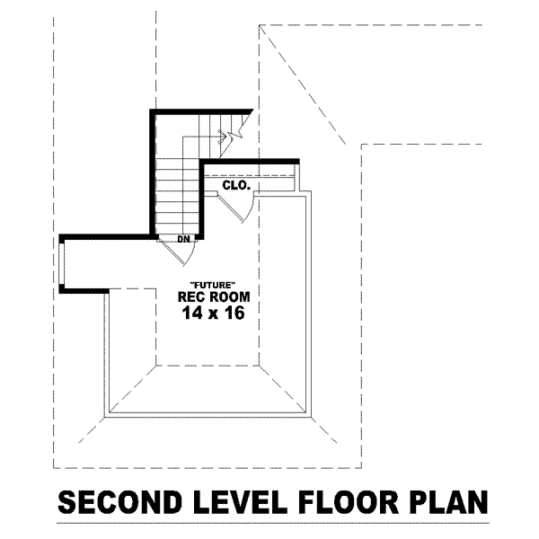 Floor Plan - Other Floor for European House Plan #81-1479 - 3 bed, 2 bath