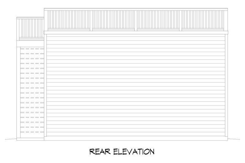 Dream House Plan - Exterior - Rear Elevation for Southern House Plan #932-1191, 0 bath
