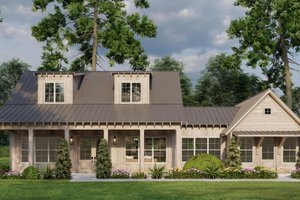 Exterior - Front Elevation 3 for Cabin House Plan #923-374 - 3 bed, 3.5 bath